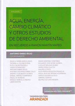 Agua, energa, cambio climtico y otros estudios de derecho ambiental