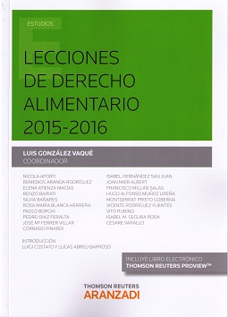 Lecciones de derecho alimentario 2015-2016