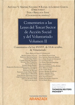 Comentarios a las Leyes del Tercer Sector de Accin Social y del Voluntariado (Volumen II)