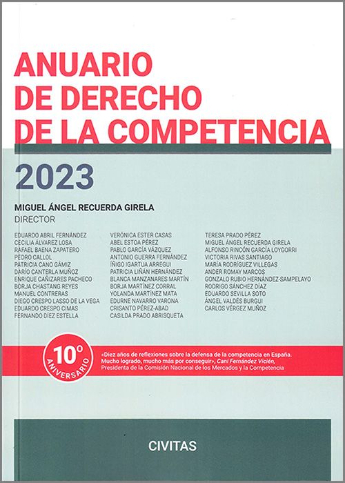Anuario de Derecho de la Competencia 2021