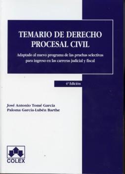 Temario de Derecho Procesal Civil