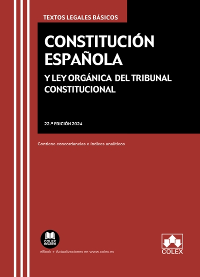 Constitución Española y  Ley Orgánica del Tribunal Constitucional  2022