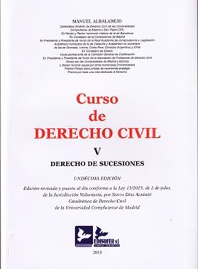Curso de Derecho Civil V . Derecho Sucesiones