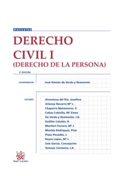 Derecho Civil I. Derecho de la persona