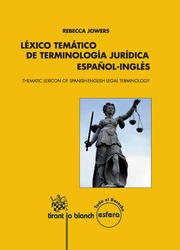 Léxico temático de terminología jurídica Español-Inglés