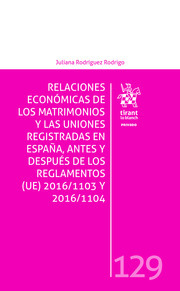 Relaciones Econmicas de los Matrimonios y Uniones registradas en Espaa. Antes y Despues de los Reglamentos (UE) 2016/1103