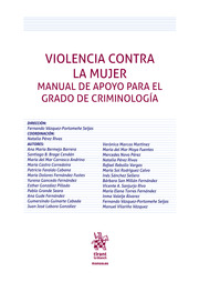 Violencia contra la mujer. Manual de apoyo para el grado de criminologa